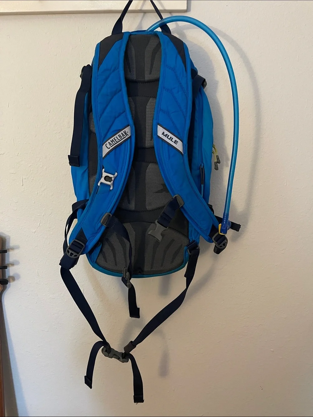 CamelBak Blue Hydration Pack with Neon Yellow Accents
